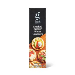 Cracked Pepper Water Crackers - 4.4oz - Good & Gather™