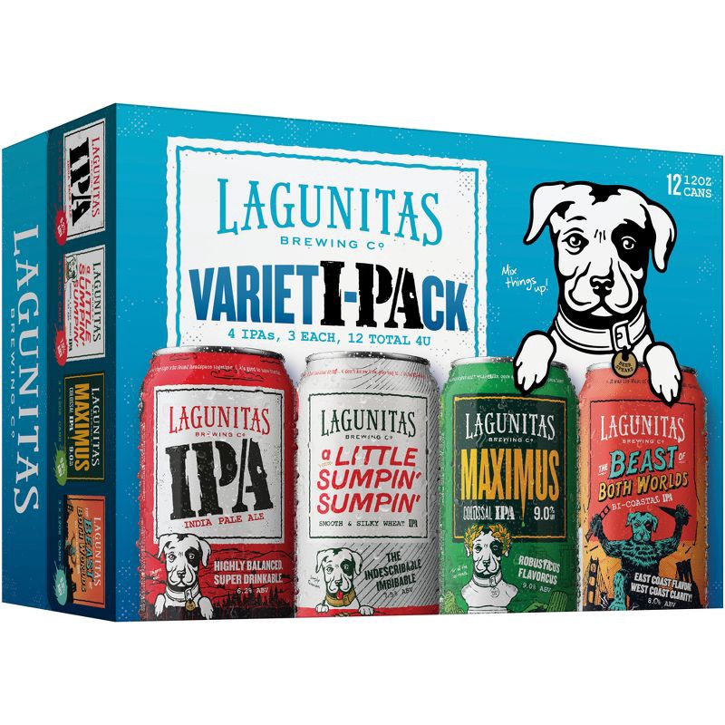 slide 2 of 3, Lagunitas Variety Pack - 12pk/12 fl oz Cans, 12 ct; 12 fl oz