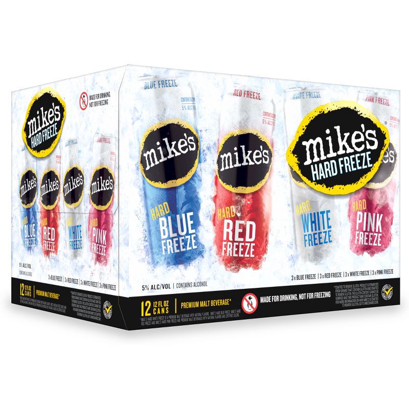 slide 2 of 4, Mike's Hard Lemonade Mike's Hard Freeze Variety Pack - 12pk/12 fl oz Can, 12 ct; 12 fl oz