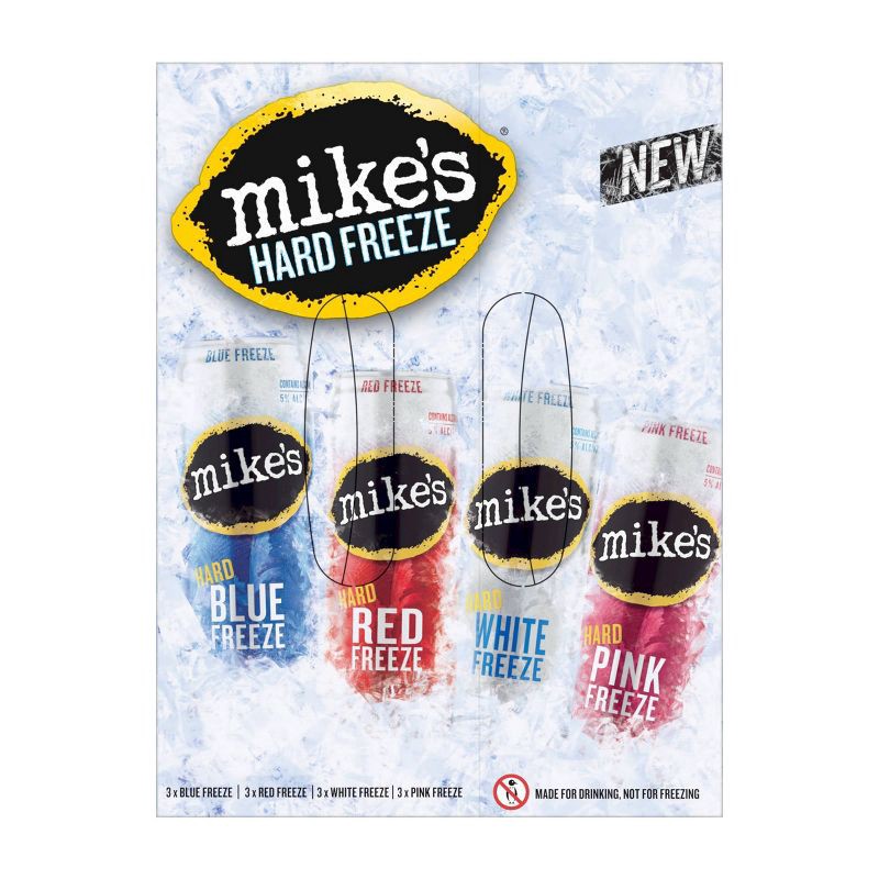 slide 4 of 4, Mike's Hard Lemonade Mike's Hard Freeze Variety Pack - 12pk/12 fl oz Can, 12 ct; 12 fl oz