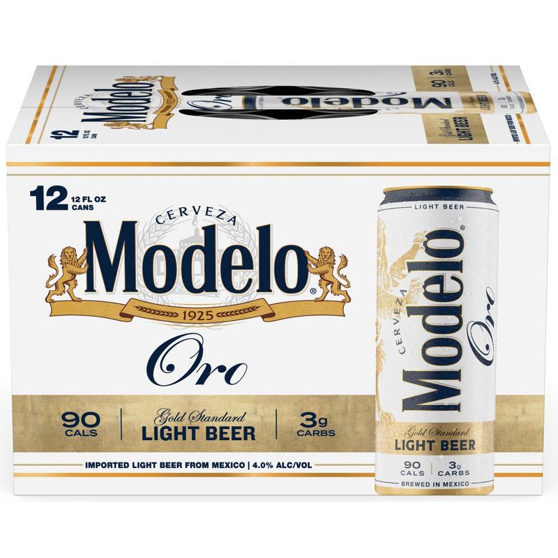 slide 2 of 8, Modelo Especial Modelo Oro Lager Light Beer - 12pk/12 fl oz Cans, 12 ct; 12 fl oz