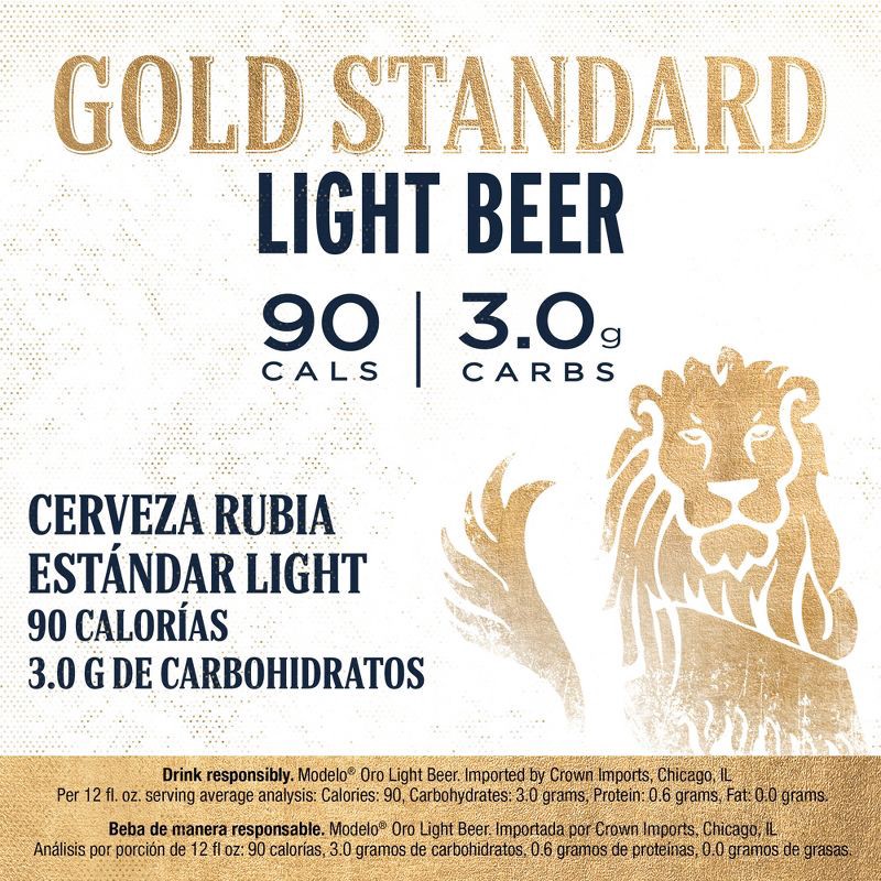 slide 4 of 10, Modelo Especial Modelo Oro Lager Light Beer - 12pk/12 fl oz Cans, 12 ct; 12 fl oz