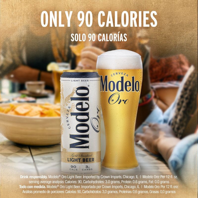slide 4 of 8, Modelo Especial Modelo Oro Lager Light Beer - 12pk/12 fl oz Cans, 12 ct; 12 fl oz