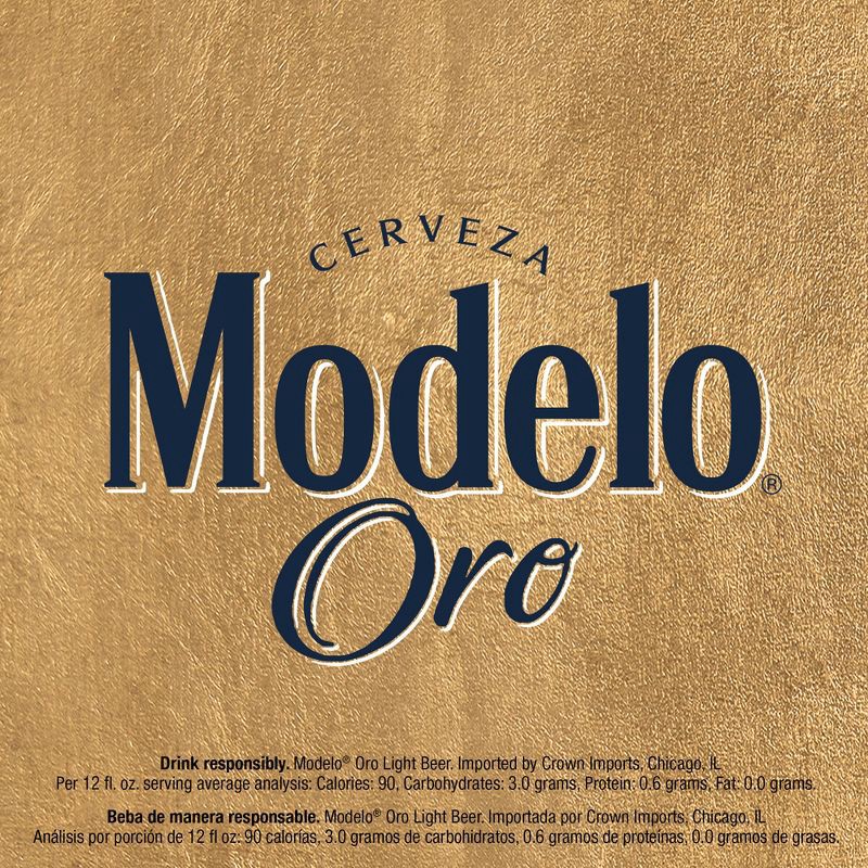 slide 7 of 10, Modelo Especial Modelo Oro Lager Light Beer - 12pk/12 fl oz Cans, 12 ct; 12 fl oz