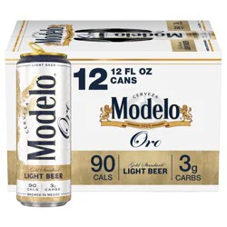 Modelo Especial Modelo Oro Lager Light Beer - 12pk/12 fl oz Cans