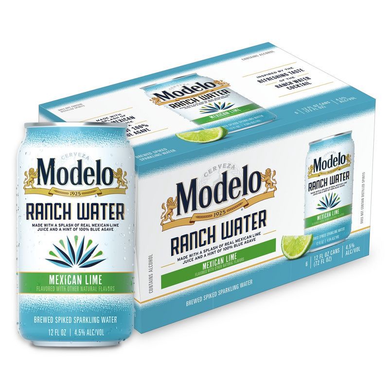 slide 1 of 7, Modelo Especial Modelo Ranch Water Spiked Sparkling Water - 6pk/12 fl oz Cans, 6 ct; 12 fl oz