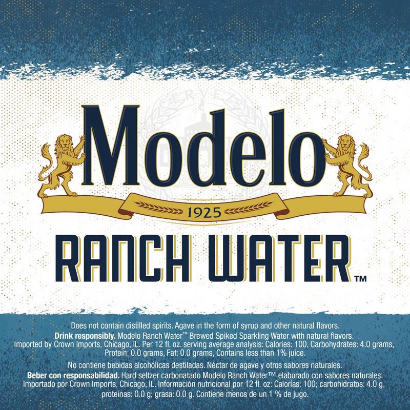 slide 7 of 7, Modelo Especial Modelo Ranch Water Spiked Sparkling Water - 6pk/12 fl oz Cans, 6 ct; 12 fl oz