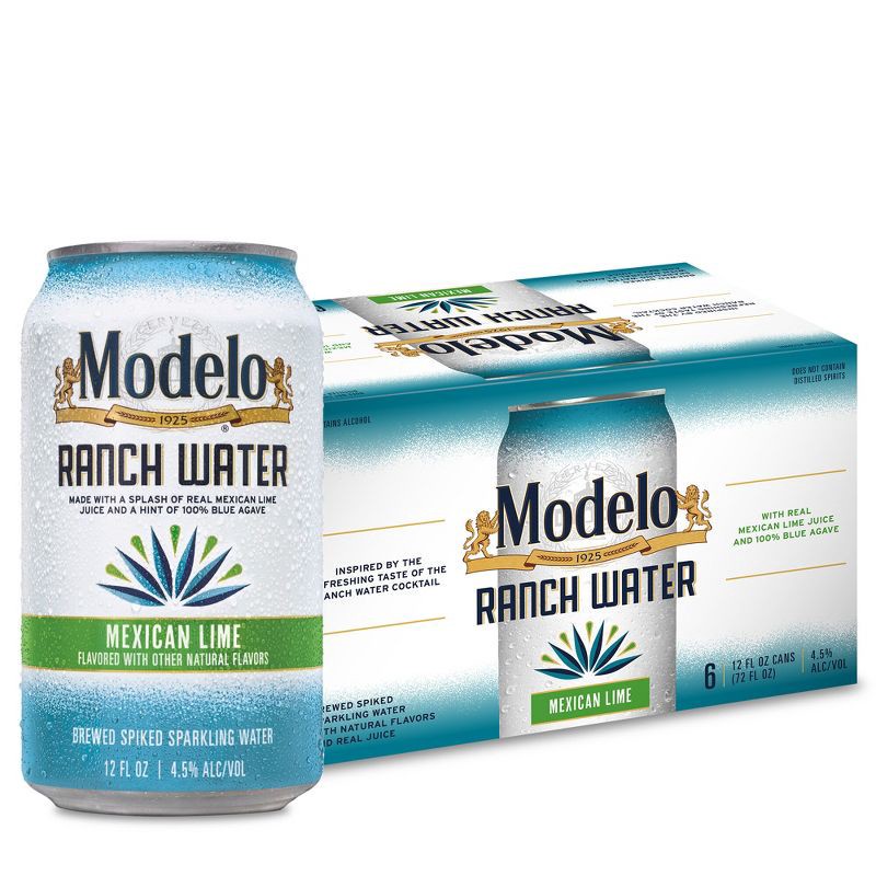 slide 1 of 7, Modelo Especial Modelo Ranch Water Spiked Sparkling Water - 6pk/12 fl oz Cans, 6 ct; 12 fl oz