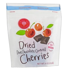 Cherry Bay Orchards Dried Dark Chocolate Covered Cherries, 6 Oz