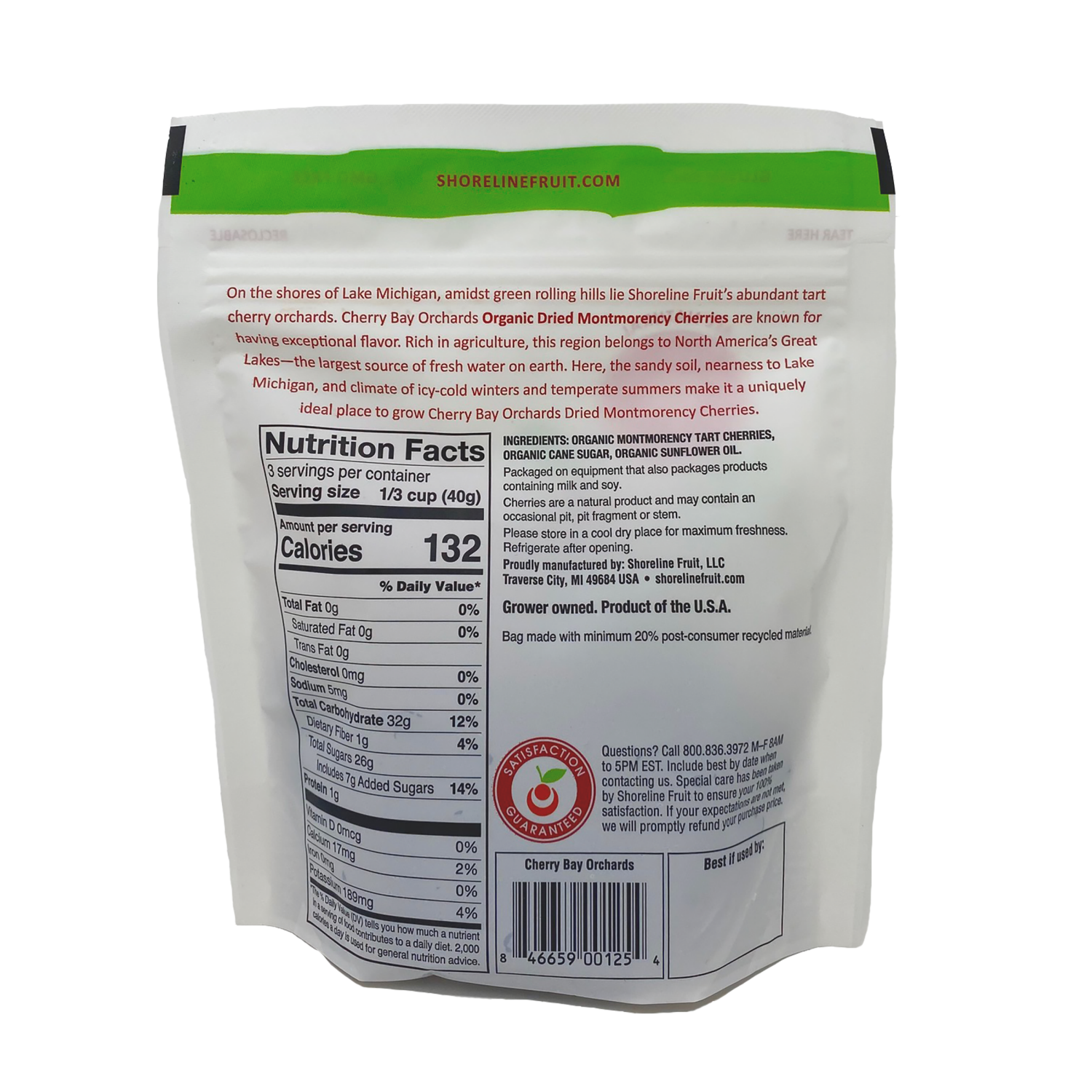 slide 2 of 2, Organic Cherry Bay Orchards Dried Montmorency Dried Cherries, 4 oz, 4 oz