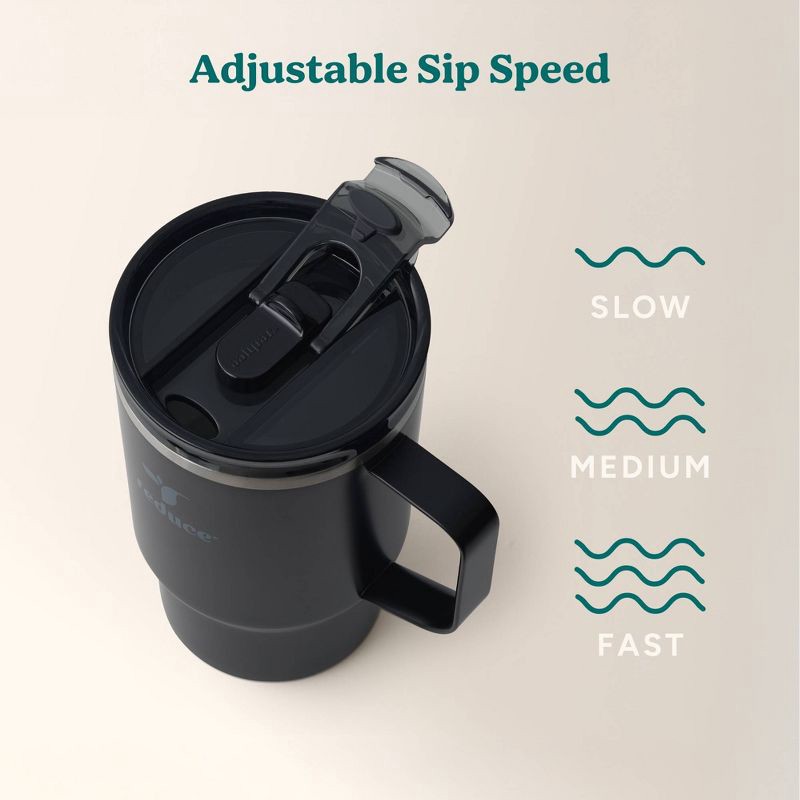 slide 5 of 6, Reduce 18oz Hot1 Insulated Stainless Steel Travel Mug with Steam Release Lid - Black, 18 oz
