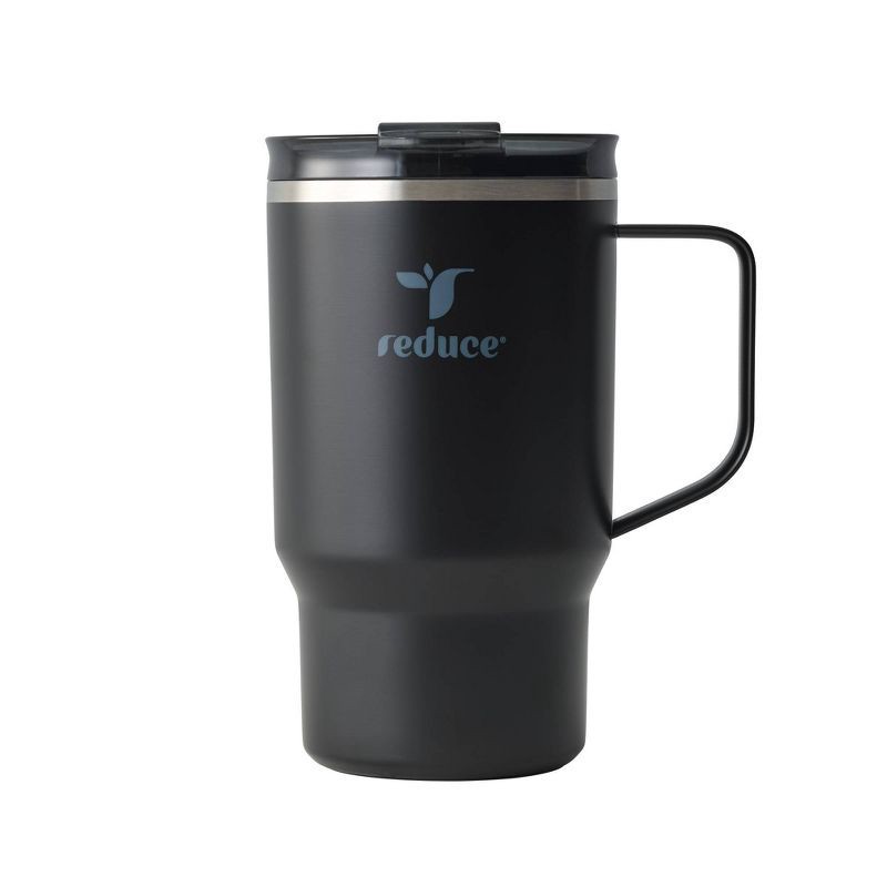 slide 1 of 6, Reduce 18oz Hot1 Insulated Stainless Steel Travel Mug with Steam Release Lid - Black, 18 oz