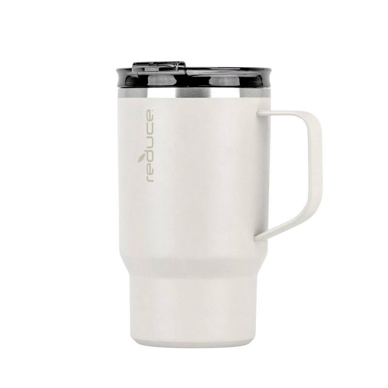 slide 2 of 8, Reduce 18oz Hot1 Insulated Stainless Steel Travel Mug with Steam Release Lid - Linen: BPA-Free, Dishwasher-Safe, Vacuum-Insulated, 18 oz