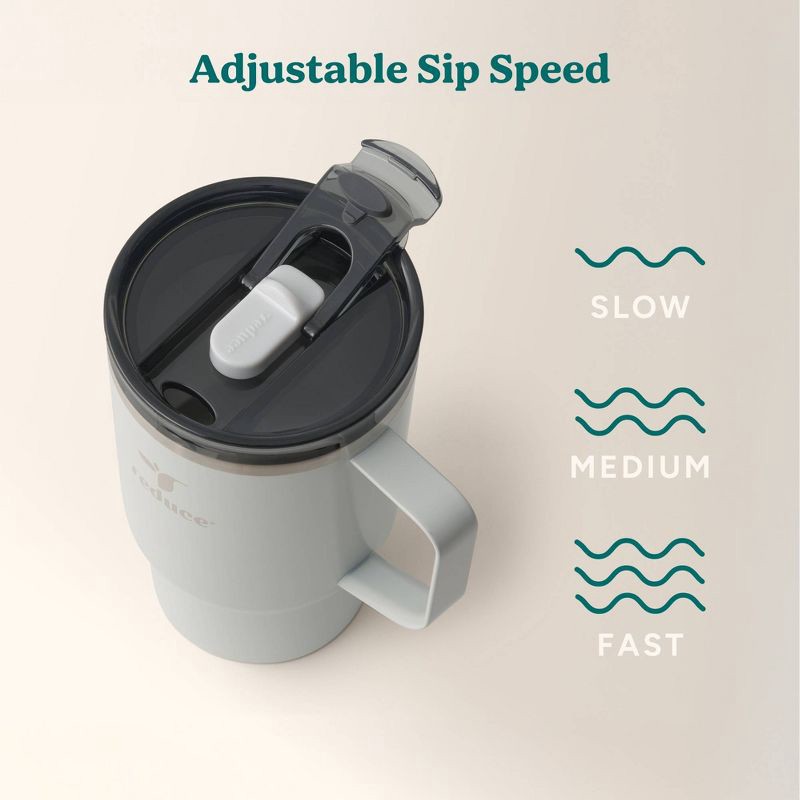 slide 5 of 6, Reduce 18oz Hot1 Insulated Stainless Steel Travel Mug with Steam Release Lid - Linen, 18 oz