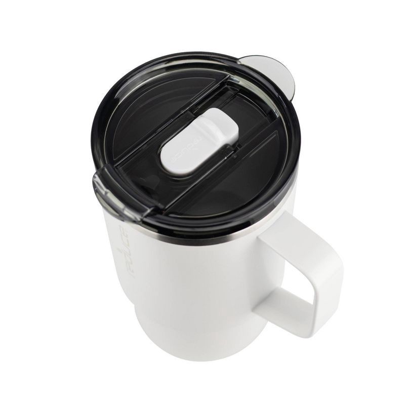 slide 6 of 8, Reduce 18oz Hot1 Insulated Stainless Steel Travel Mug with Steam Release Lid - Linen: BPA-Free, Dishwasher-Safe, Vacuum-Insulated, 18 oz