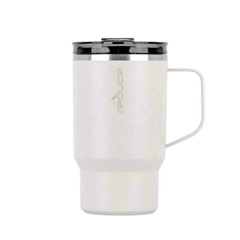 slide 1 of 8, Reduce 18oz Hot1 Insulated Stainless Steel Travel Mug with Steam Release Lid - Linen: BPA-Free, Dishwasher-Safe, Vacuum-Insulated, 18 oz