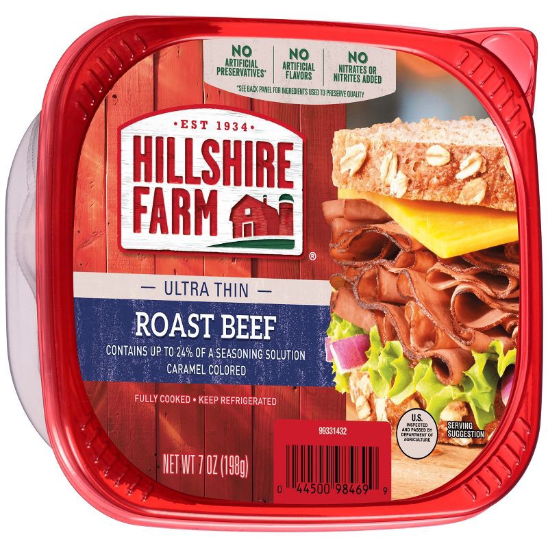 slide 8 of 8, Hillshire Farm Thin Sliced Roast Beef - 7oz, 7 oz