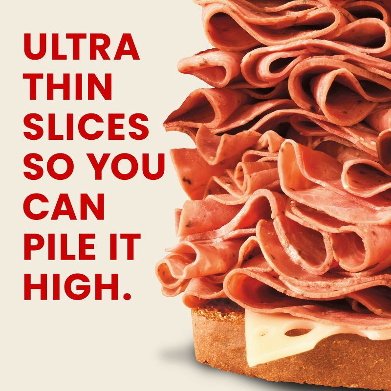 slide 5 of 9, Hillshire Farm Thin Sliced Pastrami Beef - 7oz, 7 oz