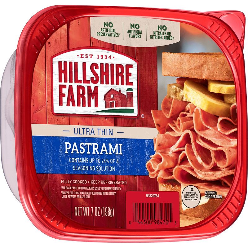slide 8 of 8, Hillshire Farm Thin Sliced Pastrami Beef - 7oz, 7 oz