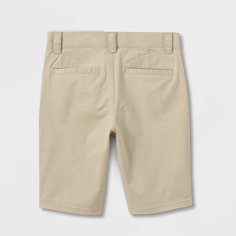 slide 2 of 3, Girls' Uniform Chino Shorts - Cat & Jack™ Khaki 16, 1 ct