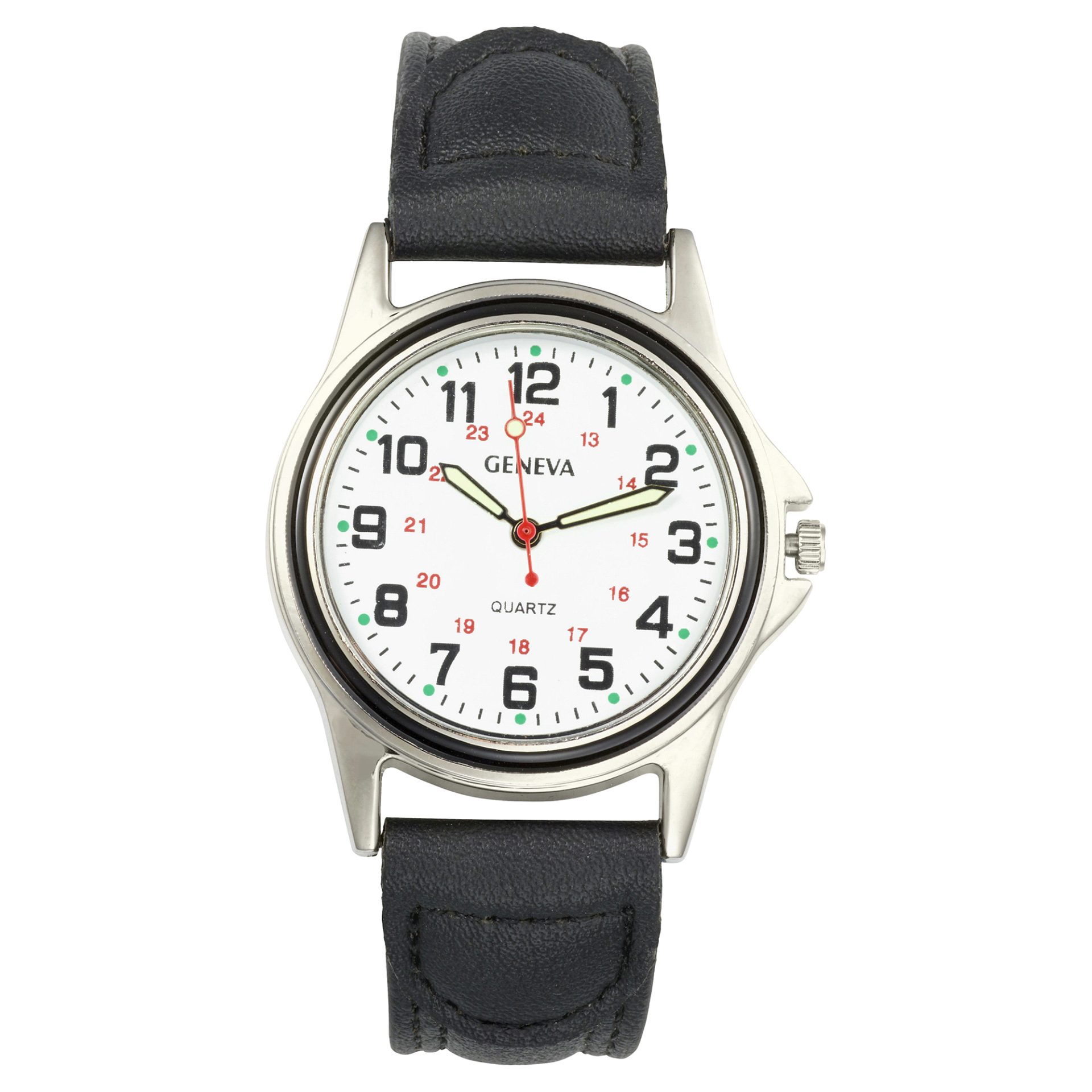 slide 1 of 1, Geneva Strap Band Watch, One Size