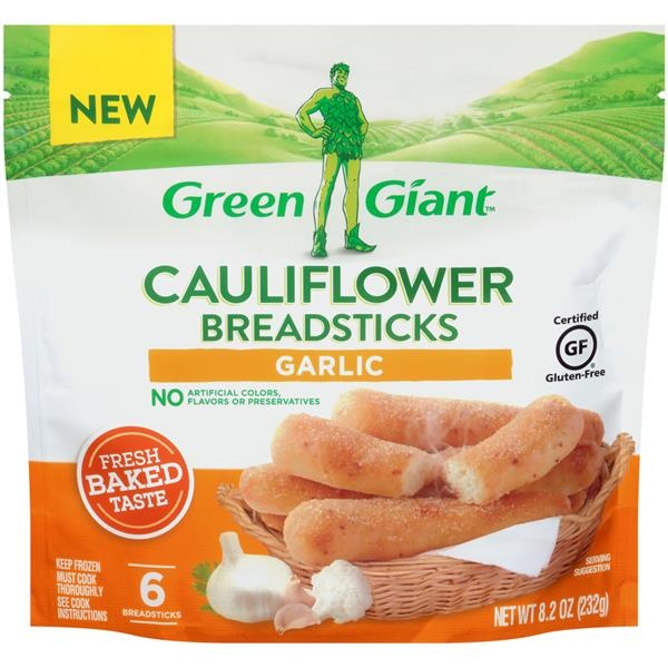 slide 1 of 1, Green Giant Breadsticks, Cauliflower, Garlic, 6 ct