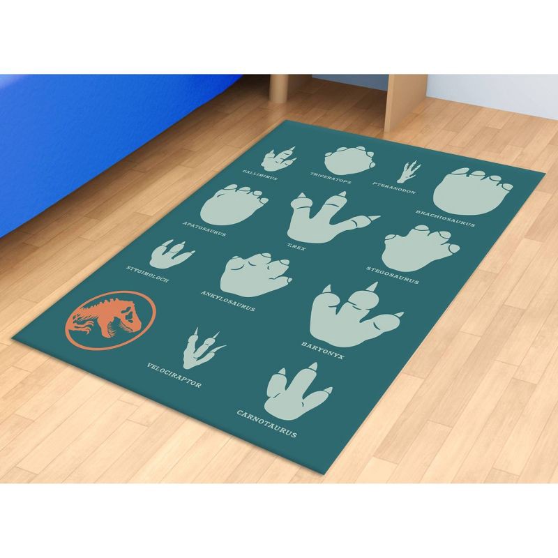 slide 1 of 4, 40" x 54" Jurassic World Rug, 1 ct