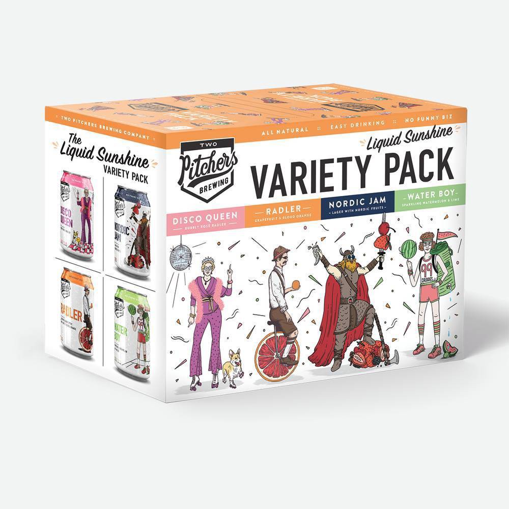 Two Pitchers Brewing Co Two Pitchers Liquid Sunshine Variety Pack