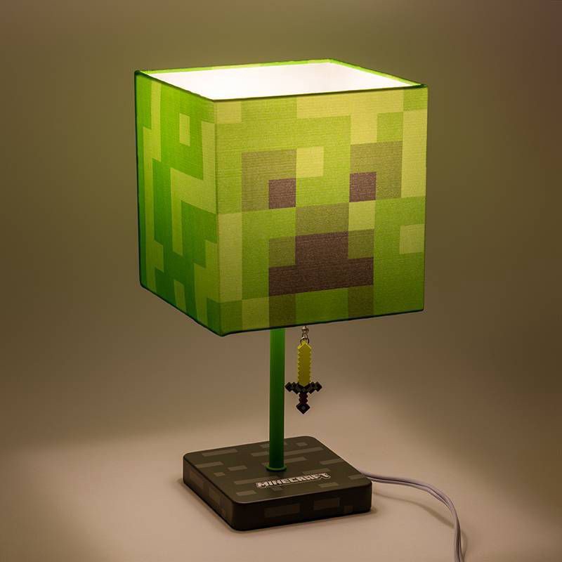 slide 2 of 3, Minecraft Creeper Table Lamp, 1 ct