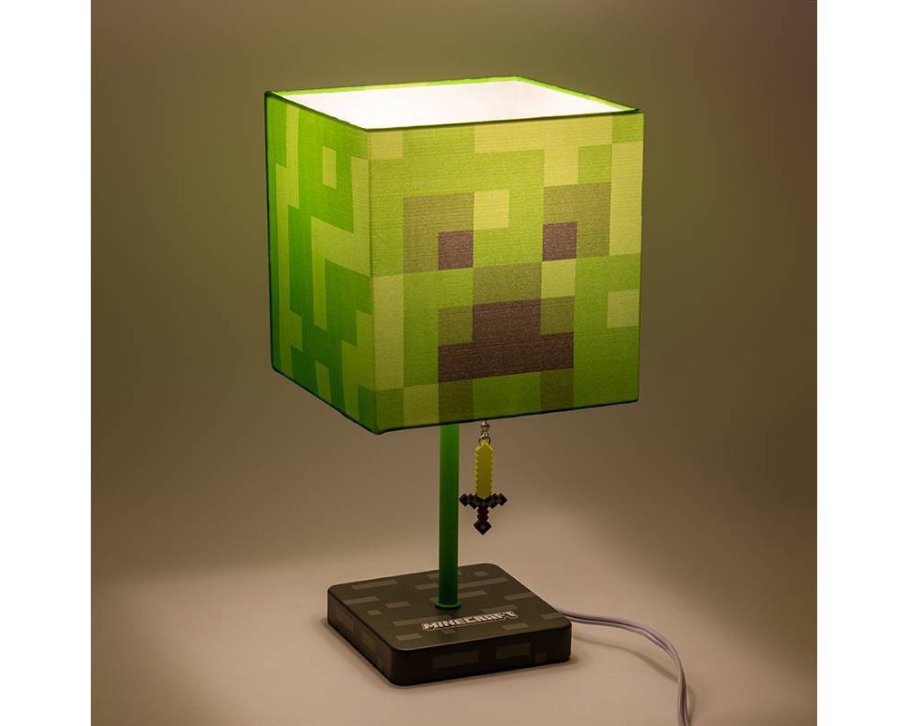 slide 2 of 3, Minecraft Creeper Table Lamp, 1 ct