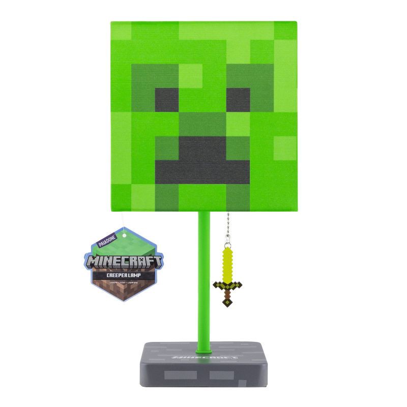 slide 3 of 3, Minecraft Creeper Table Lamp, 1 ct