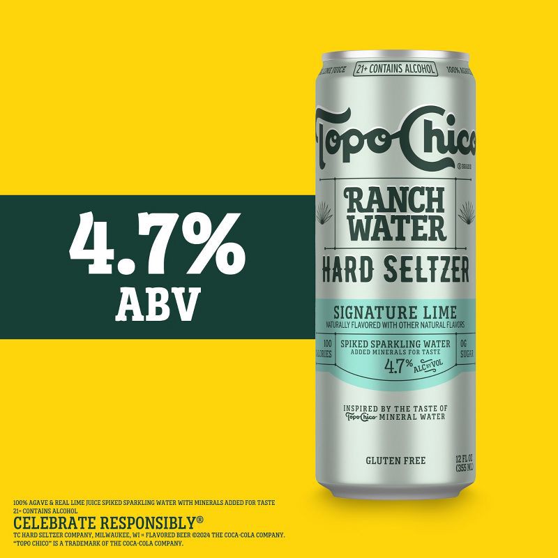 slide 2 of 9, Topo Chico Hard Seltzer Topo Chico Ranch Water Hard Seltzer - 12pk/12 fl oz Cans, 12 ct; 12 fl oz