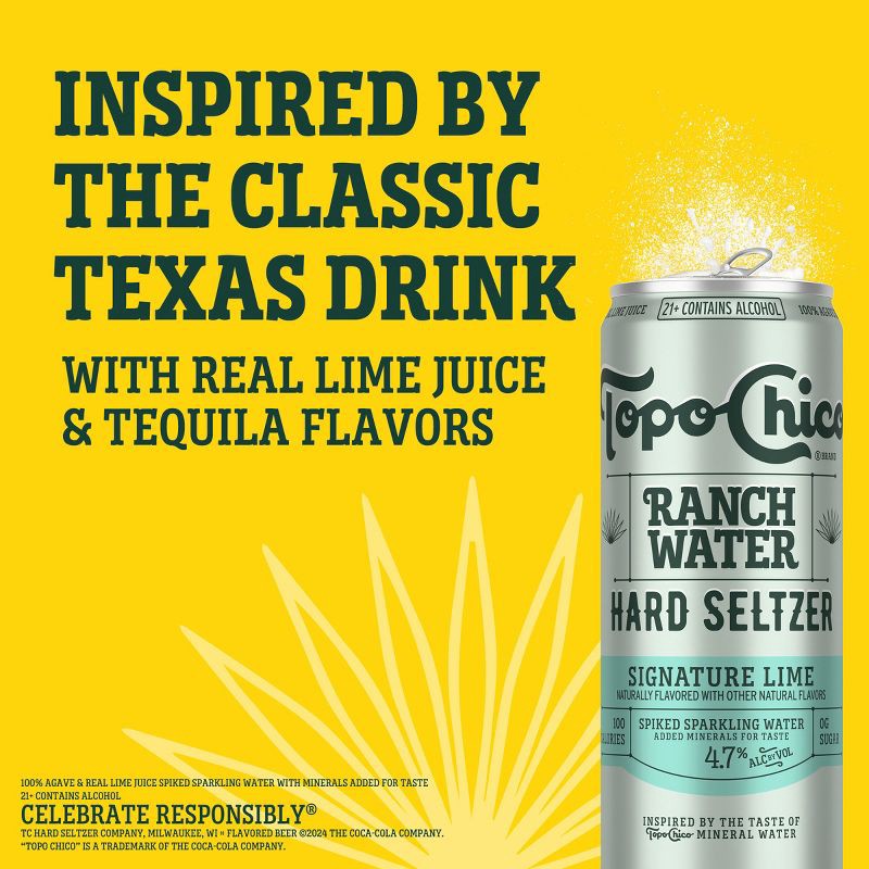 slide 3 of 9, Topo Chico Hard Seltzer Topo Chico Ranch Water Hard Seltzer - 12pk/12 fl oz Cans, 12 ct; 12 fl oz