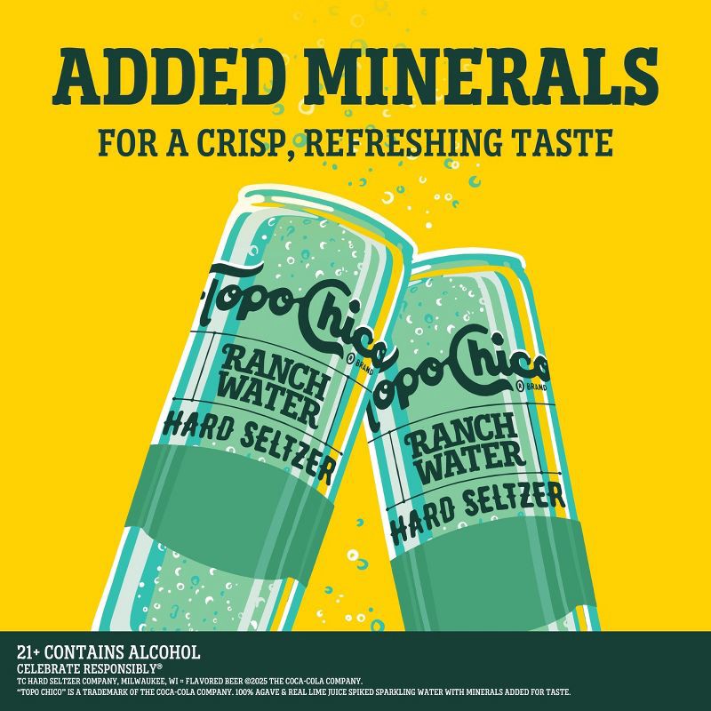 slide 4 of 8, Topo Chico Hard Seltzer Topo Chico Ranch Water Hard Seltzer - 12pk/12 fl oz Cans, 12 ct; 12 fl oz