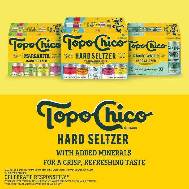 slide 6 of 9, Topo Chico Hard Seltzer Topo Chico Ranch Water Hard Seltzer - 12pk/12 fl oz Cans, 12 ct; 12 fl oz