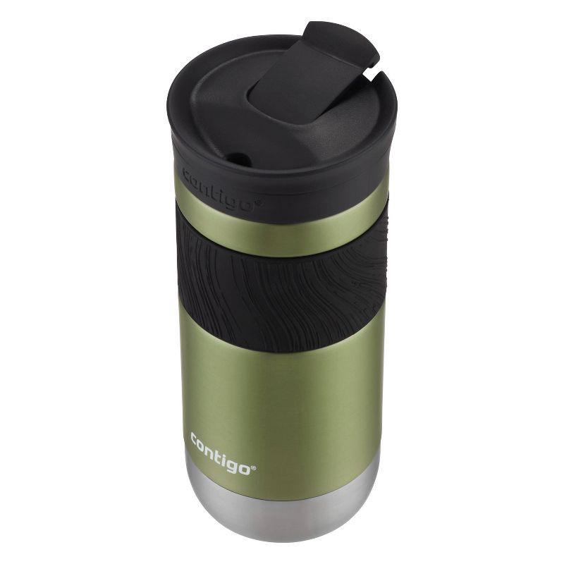 slide 2 of 4, Contigo 16oz Byron 2.0 Snapseal Stainless Steel Travel Mug - Cucumber: Insulated Leakproof Cup with Lid, 16 oz