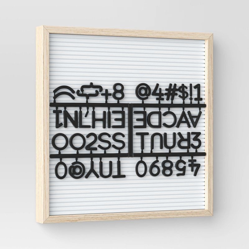 slide 2 of 5, 11" x 11" Plastic Slat Letterboard White - Room Essentials, 1 ct