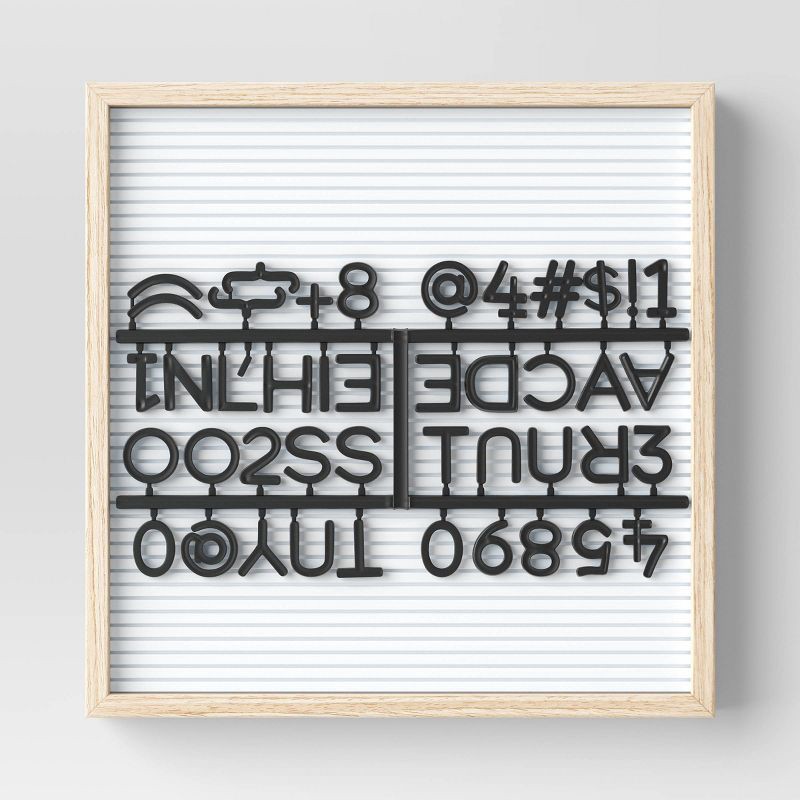 slide 1 of 5, 11" x 11" Plastic Slat Letterboard White - Room Essentials, 1 ct