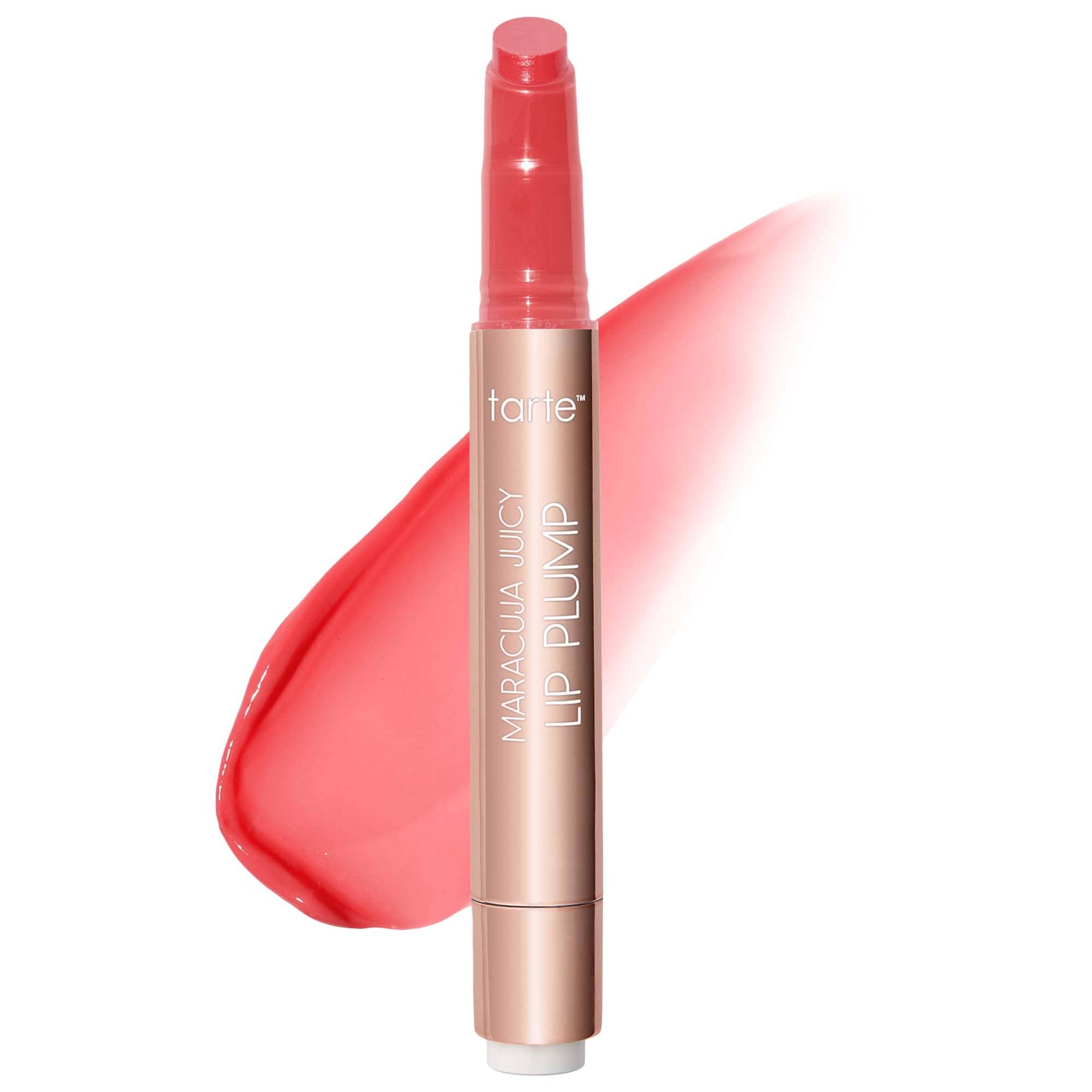 slide 1 of 10, tarte Maracuja Juicy Lip Plump Poppy, 0.095 oz / 2.7 gram