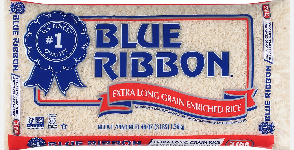 slide 6 of 9, Blue Ribbon Rice 3LB, 3 lb