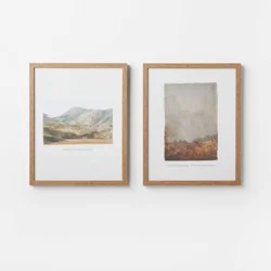 Threshold designed w/Studio McGee (Set of 2) 16" x 20" Glass Textbook Framed Prints - Threshold™ designed with Studio McGee: Traditional Wall Art, Polystyrene Frame
