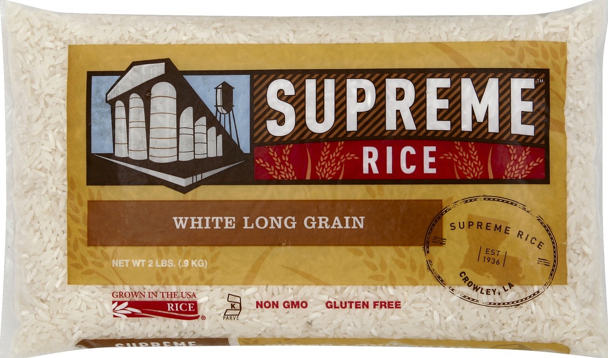 slide 2 of 5, Supreme Rice White Long Grain, 2 lb