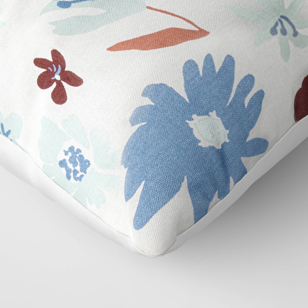slide 4 of 4, Floral Square Throw Pillow - Room Essentials, 1 ct