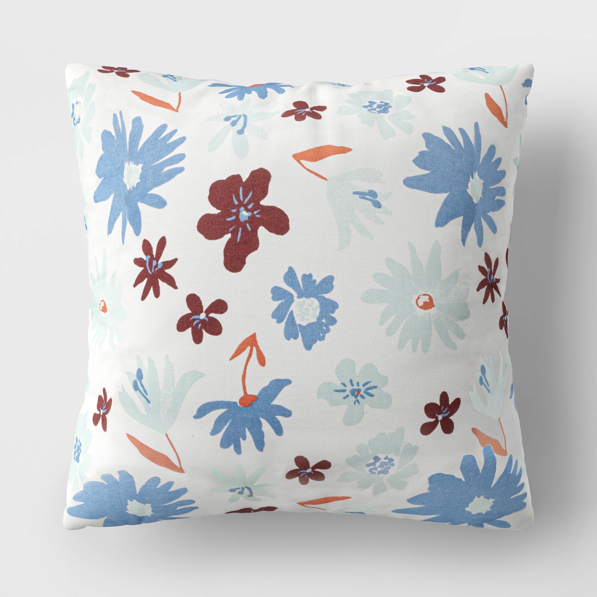 slide 1 of 4, Floral Square Throw Pillow - Room Essentials, 1 ct
