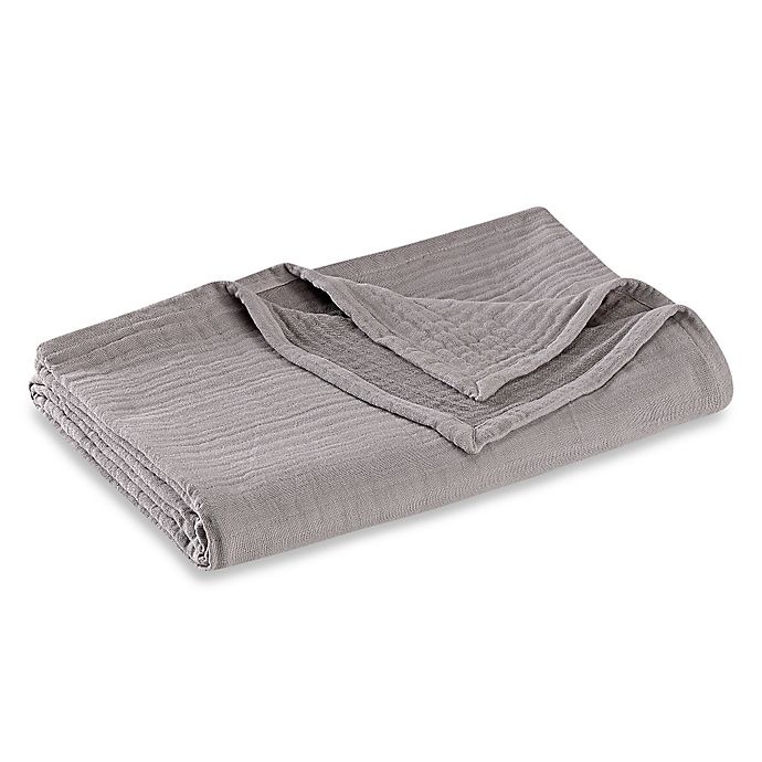 slide 1 of 1, Kenneth Cole Reaction Home Reversible Cotton Full/Queen Blanket - Silver, 1 ct