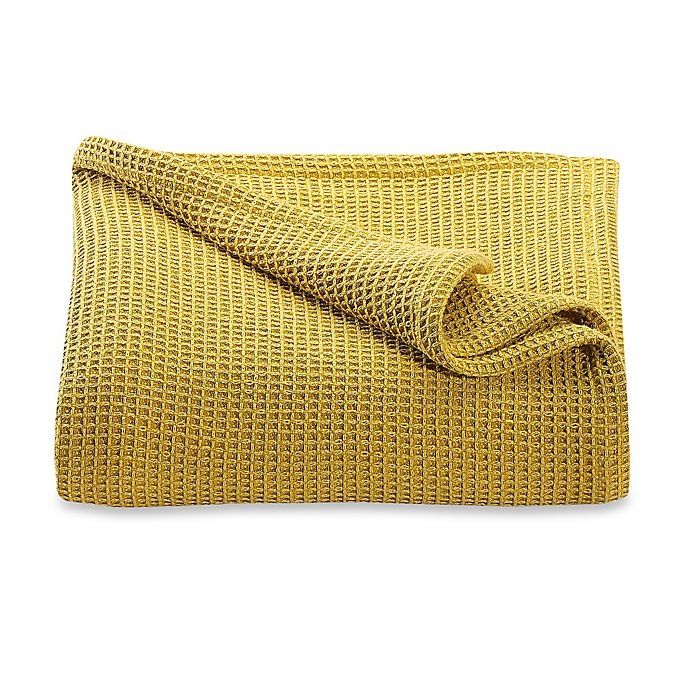 slide 1 of 1, Kenneth Cole Reaction Home Waffle Twin Blanket - Mustard, 1 ct
