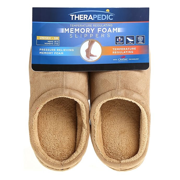 Therapedic discount mens slippers