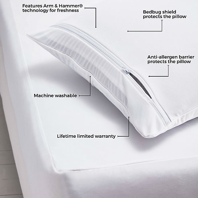 slide 2 of 3, Sleep Safe King Pillow Protector, 1 ct