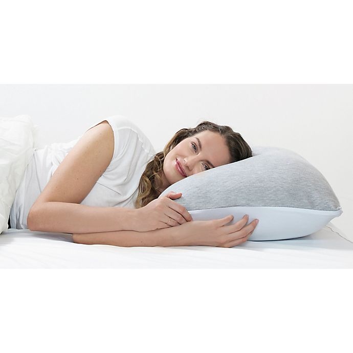 slide 3 of 3, Brookstone BioSense Charcoal-Infused Pillow - White, 1 ct