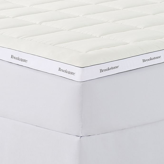 Brookstone BioSense Foam Reversible Queen Mattress Topper White